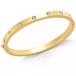 Kate Spade New York Bezel-Set Polished Bangle Bracelet